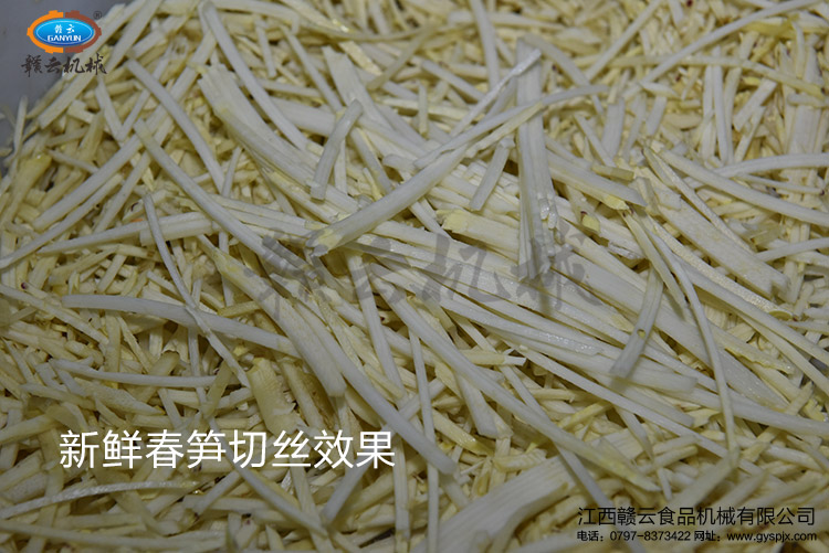 離心切絲機切鮮筍絲