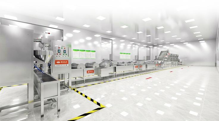 肉丸生產(chǎn)線渲染圖 肉丸生產(chǎn)線渲染圖